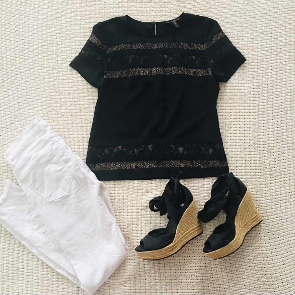 🚫SOLD ✨HP✨BCBGMaxAzria Hayde Lace Blouse - Picture 6 of 8